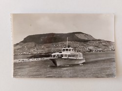 Régi képeslap 1967 Balaton fotó levelezőlap Fonyód hajó