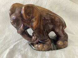 Art deco hop ceramic figure, elephant / bookend