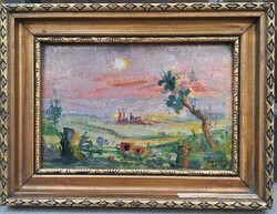 György Ruzicskay (1896-1993): colorful landscape