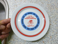 Bokányi Dzesső cycling commemorative race 1976. - Plate - rare!