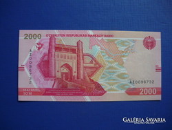 Uzbekistan 2000 som 2021! Rare paper money! Unc!
