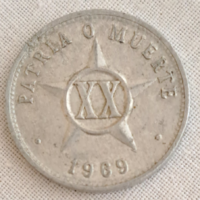 1969 Cuba 20 centavos (609)