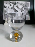 Special sommerso glass with bubbles, 2 colors, 9 cm high