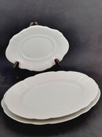 Antique white porcelain side dishes, smaller, 3 pieces in one