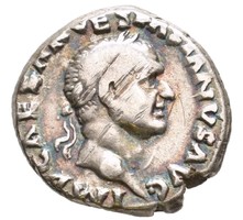 Vespasian & Mars (AD 70) Silver denarius, Rome, Roman Empire
