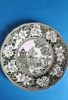 Angol Oriental Garden Royal Staffordshire porcelán falidísz dísztányér
