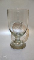 Antique large-sized broken glass goblet with a footed glass from a candy store