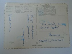 H36.16  Selmeczi János hegedűművész által küldött lap  Tóth Mihály karnagynak - Brüsszel 1960