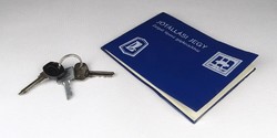 1O280 lada 21011 warranty card and lock key 1977