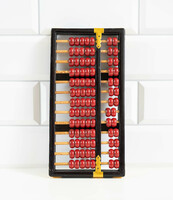 Vintage row / row - Japanese / Chinese abacus, counting game