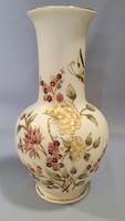 Ritkaság! Zsolnay kézzel festett pillangós porcelán váza