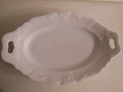 Offerer - 35 x 23 x 6 cm - antique - thick - porcelain - snow white - Austrian - offerer - flawless