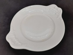 Zsolnay white porcelain serving bowl with indigo pattern, side dish