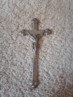 Antique 13 lat silver cross, crucifix