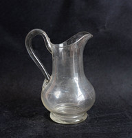 Antique blown glass jug - water jug - wine jug - spout