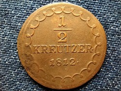 Ausztria II. Ferenc (1792-1835) 1/2 Krajcár 1812 S (id49507)