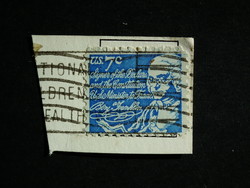 1972. USA - Benjamin Franklin kivágáson - pecsételt bélyeg