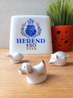 Retro mini herendi kutya figura - nagyon ritka
