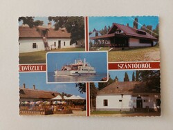Régi képeslap Balaton fotó levelezőlap Szántód 1989