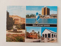 Old postcard Balatonfüred photo postcard 1980