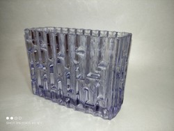 Frantisek vízner purple tetris glass vase with damage
