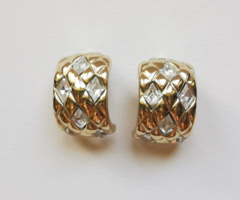 Christian dior (henker grosse) gold plated earrings