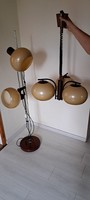 Retro Szarvasi karamell két búrás álló lámpa + hozzátartozó három búrás mennyezeti lámpa