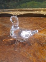 Original French crystal glass dove : portieux cristalleria