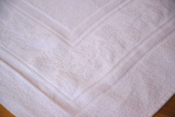 Never used old retro damask napkin towel tea towel tablecloth 85 x 50