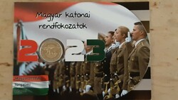 Magyar katonai rendfokozatok 100 forint bliszter 2023  Ritka !! Csak 500 db  !!