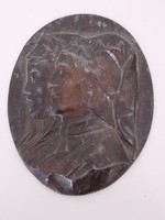 Dante and Beatrice plaque