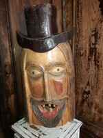 Large grotesque carved head