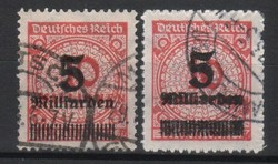 Deutsches reich 0515 mi 334 a p, b p €243.50