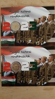 Magyar katonai rendfokozatok 100 forint bliszter sorszámkövető pár !! 2023 Ritka !! Csak 500 db !!
