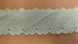 Cotton madeira lace 5 cm wide. 8 meters long.