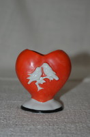 Small vase with bird hearts ( dbz 0086 )