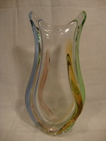 Multicolor glass vase