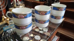 Epiag Czechoslovakia 6 porcelain coffee cups, antique.