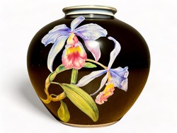 Rare! Beautiful hand-painted porcelain vase by Rosenthal cattleya