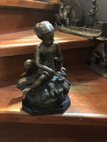 Art Nouveau bronze statue, representation of an angel, 27 cm high.