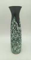 Retro vase Hungarian applied art ceramics, 26.5 cm high