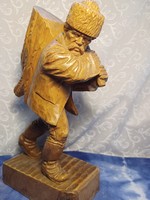 Csorvássy István (1912-1986)Favágó,  fa szobor