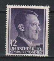 German occupation 0092 (generalgouvernement) mi 75 without rubber €0.30