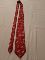 Silk tie - safari pattern - brand new - hand made - italian (20)