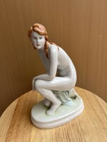 Zsolnay porcelain female nude a54