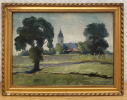 Mátyás Gerstenberger (1888-): Nagybánya landscape
