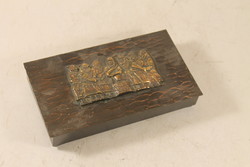 Picture gallery bronze gift box with 7 leaders motif 287
