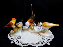 2 ceramic birds from Bodrogkeresztúr, pair of birds + a gift porcelain bird (1)