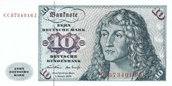 10 márka 1970 Németország UNC