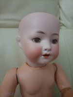 47 cm antik porcelán fejű baba